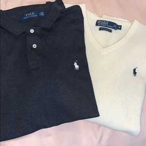Ralph Lauren Polo and V Neck Sweater